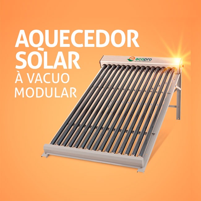 AQUECEDOR SOLAR A VÁCUO MODULAR